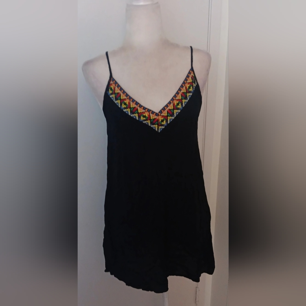 Elegant Black Maxi Dress with Embroidered Details